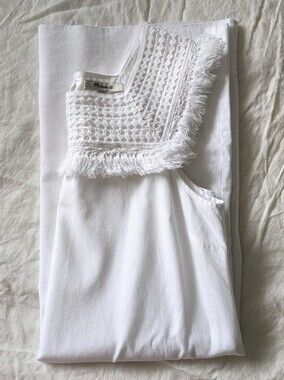 Madewell Sundream Cotton Fringe Dress